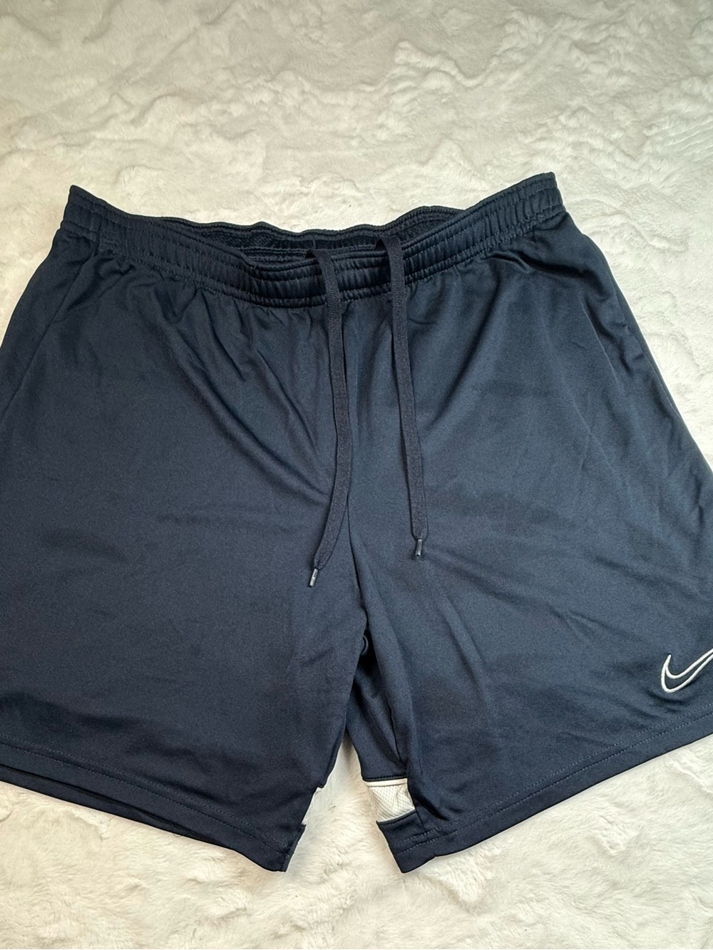 Nike Boys Black Athletic Training Shorts with Swoosh